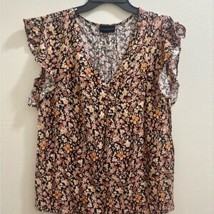 Anthropologie Multicolor Floral Blouse